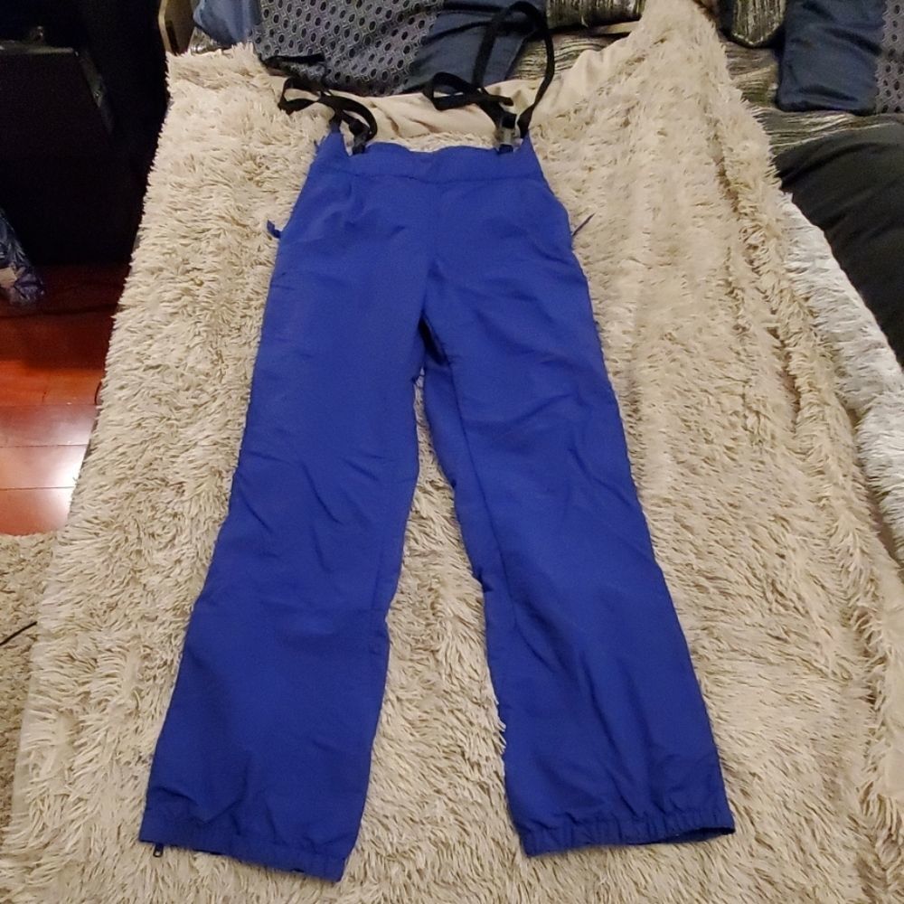 Purple suspender Patagonia pants size 12